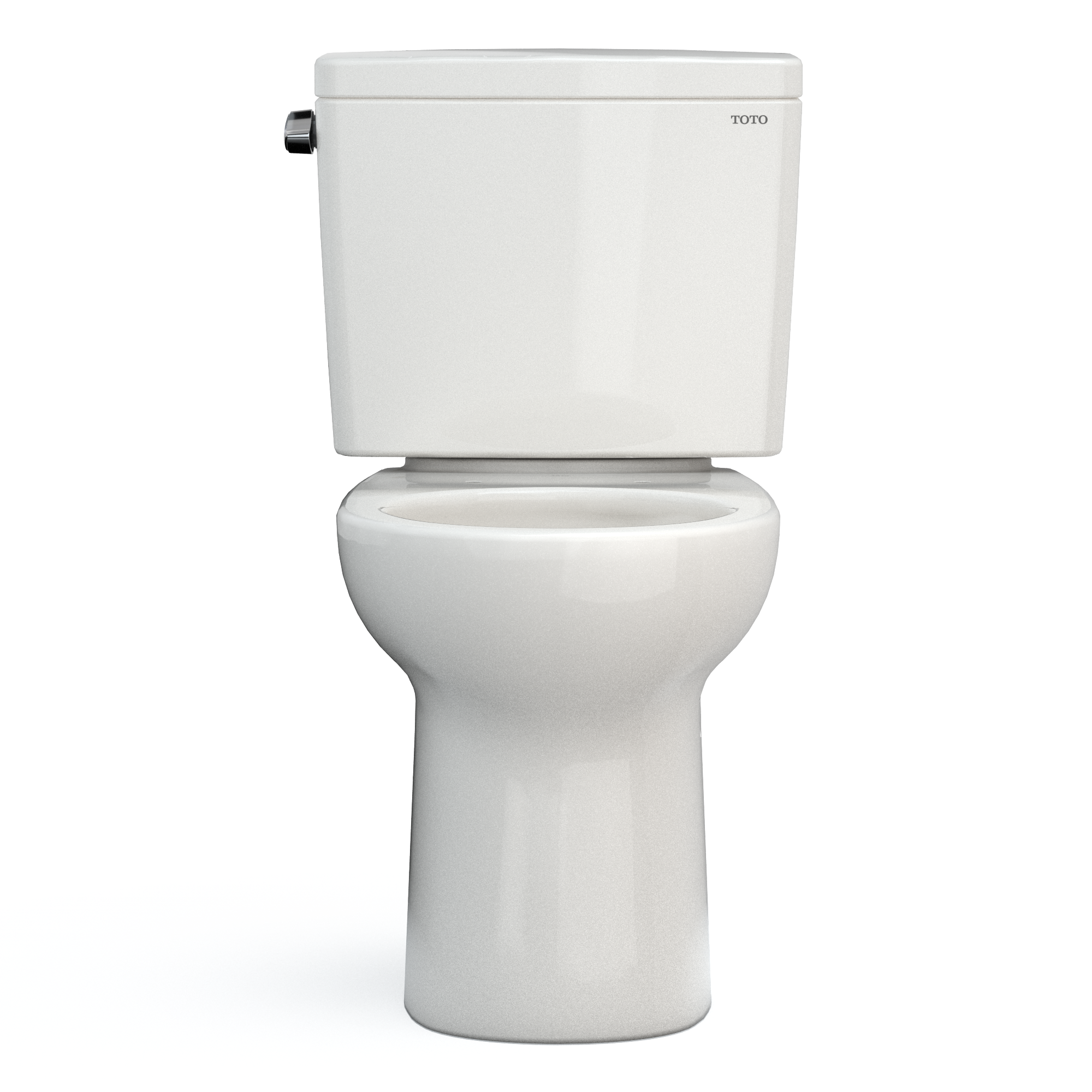 TOTO CST775CSFG#11 Drake Two-Piece Round 1.6 Gpf Universal Height Tornado Flush Toilet With Cefiontect - Colonial White
