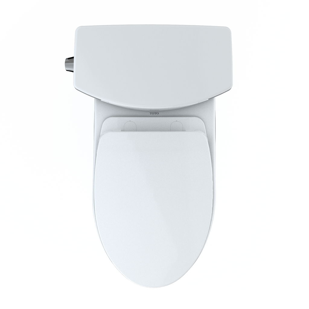 TOTO MS474124CUFG#01 Vespin Ii 1G Two-Piece Elongated 1.0 Gpf Universal Height Toilet With Cefiontect And Ss124 Softclose Seat - Cotton White