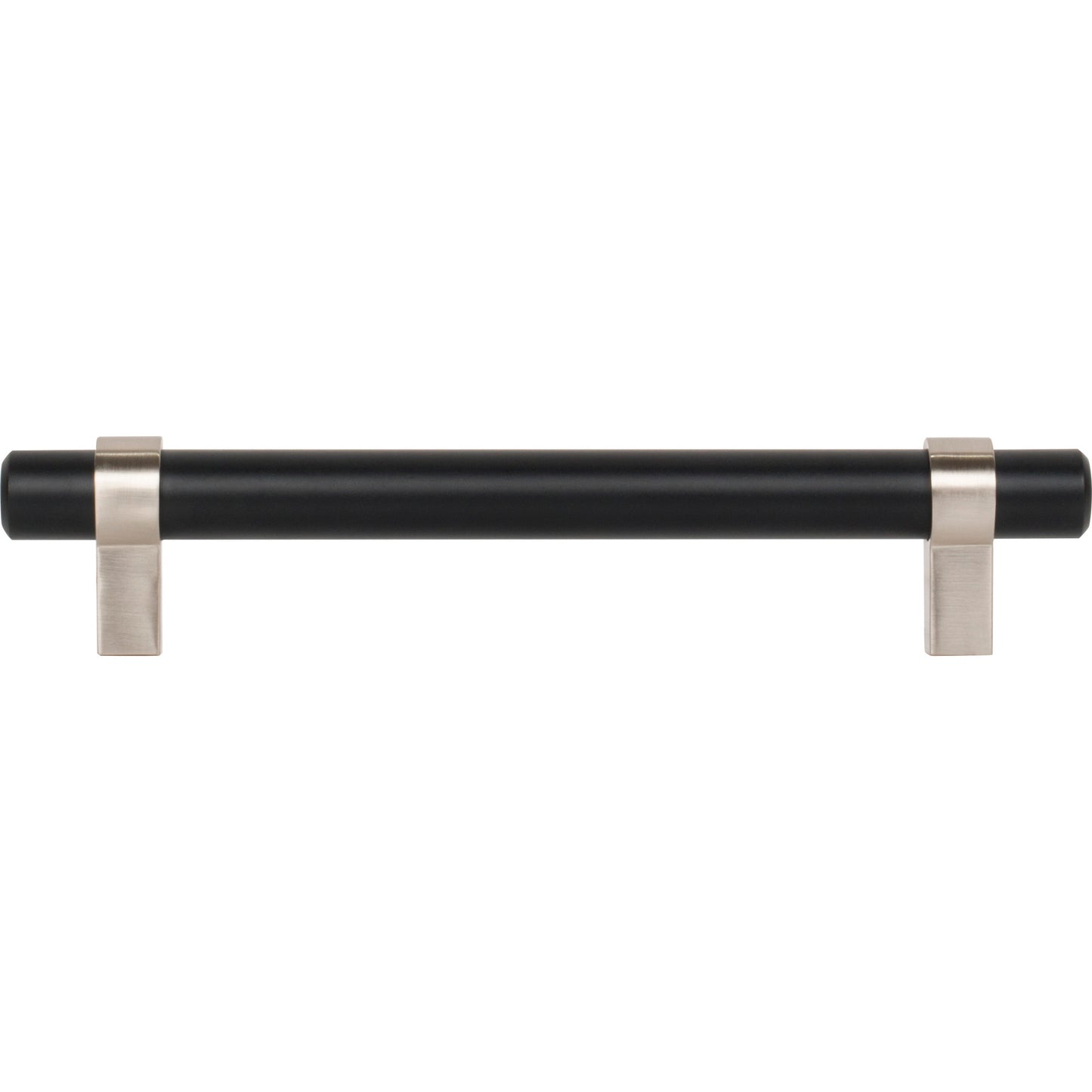 JEFFREY ALEXANDER 5128MBSN Key Grande 128 mm Center-to-Center Bar Pull - Matte Black w/Satin Nickel