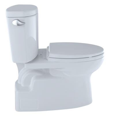 TOTO CST474CEFRG#01 Vespin Ii Two-Piece Elongated 1.28 Gpf Universal Height Skirted Toilet With Cefiontect And Right-Hand Trip Lever - Cotton White