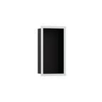 HANSGROHE 56095700 XtraStoris Individual Wall Niche Matte Black with Design Frame 12"x 6"x 4" - Matte White