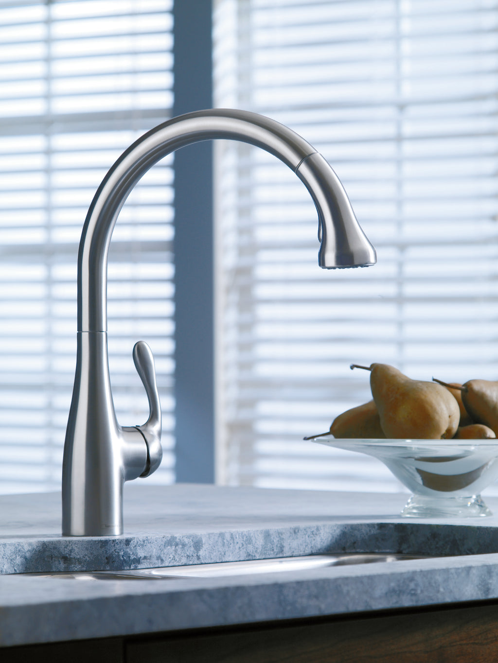 HANSGROHE 04066860 Allegro E Gourmet HighArc Kitchen Faucet, 2-Spray Pull-Down, 1.75 GPM - Stainless Steel Optic