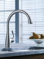 HANSGROHE 04066860 Allegro E Gourmet HighArc Kitchen Faucet, 2-Spray Pull-Down, 1.75 GPM - Stainless Steel Optic