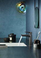 HANSGROHE 71710341 Talis E Single-Hole Faucet 110 with Pop-Up Drain, 1.2 GPM - Brushed Black Chrome