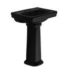 TOTO LPT532.4N#51 Promenade 24" X 19-1/4" Rectangular Pedestal Bathroom Sink For 4 Inch Center Faucets - Ebony