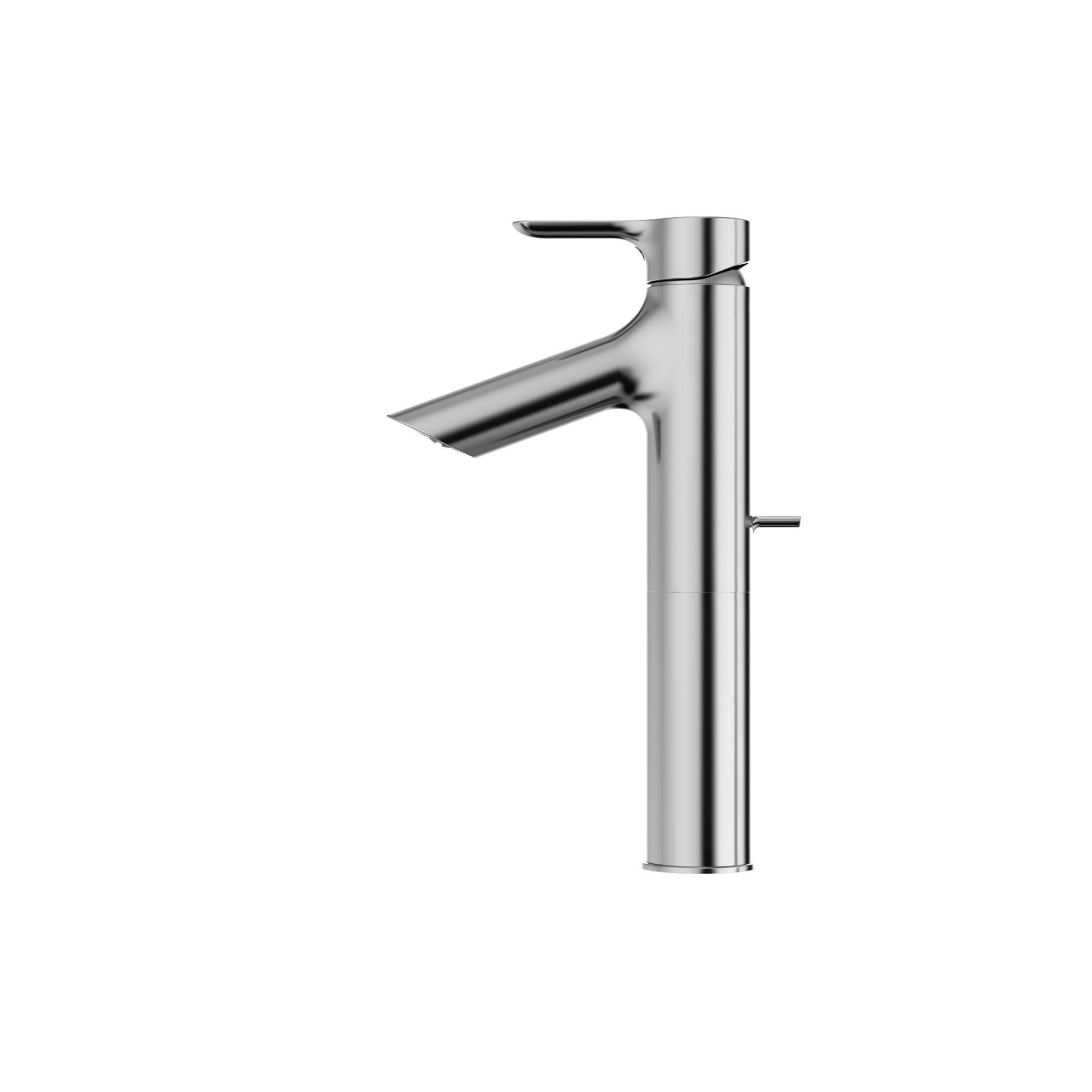 TOTO TLS01304U#CP Tls01304U#Cp Lb Series 1.2 Gpm Single Handle Bathroom Faucet For Semi-Vessel Sink With Drain Assembly - Polished Chrome
