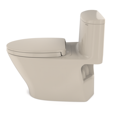 TOTO MS642124CUFG#03 Nexus 1G One-Piece Elongated 1.0 Gpf Universal Height Toilet With Cefiontect And Ss124 Softclose Seat - Bone
