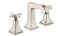 HANSGROHE 31306821 Metropol Classic Widespread Faucet 110 with Cross Handles and Pop-Up Drain, 1.2 GPM - Brushed Nickel