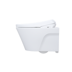 TOTO CWT4264726CMFG#MS Washlet+ Ap Wall-Hung Elongated Toilet With S7 Contemporary Bidet Seat And Duofit In-Wall 0.9 And 1.28 Gpf Dual-Flush Tank System - Matte Silver