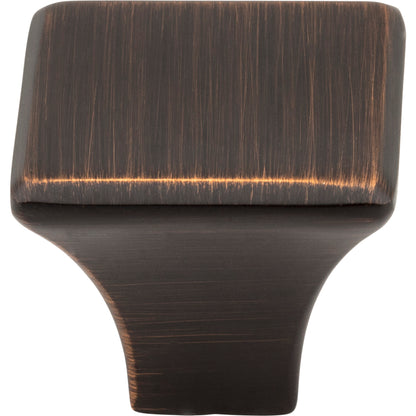 JEFFREY ALEXANDER 972DBAC Marlo 1-1/8" Length Square Knob - Brushed Oil Rubbed Bronze