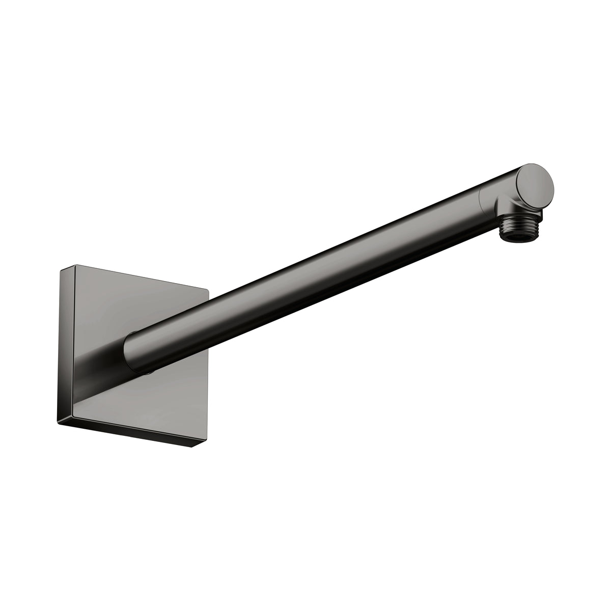 AXOR 26436331 ShowerSolutions Showerarm Square, 15" - Polished Black Chrome
