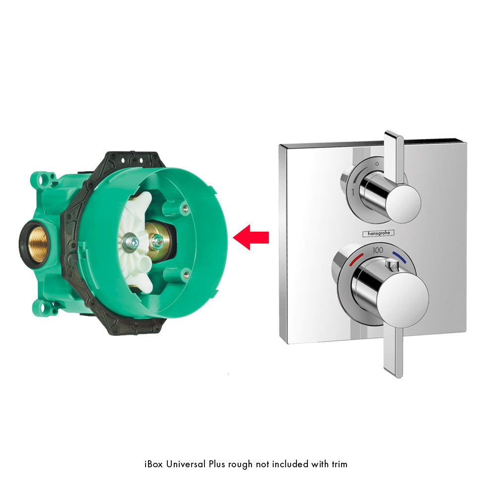 HANSGROHE 01850181  Rough, iBox Universal Plus with Service Stops, ¾"