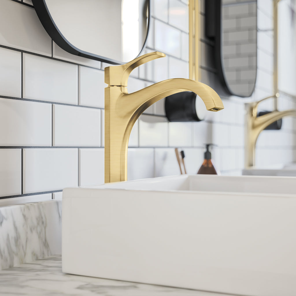 HANSGROHE 04811250 Locarno Single-Hole Faucet 210, 1.2 GPM - Brushed Gold Optic