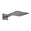 AXOR 35311341 ShowerSolutions Showerhead 250 Square 2- Jet with Showerarm Trim, 1.75 GPM - Brushed Black Chrome