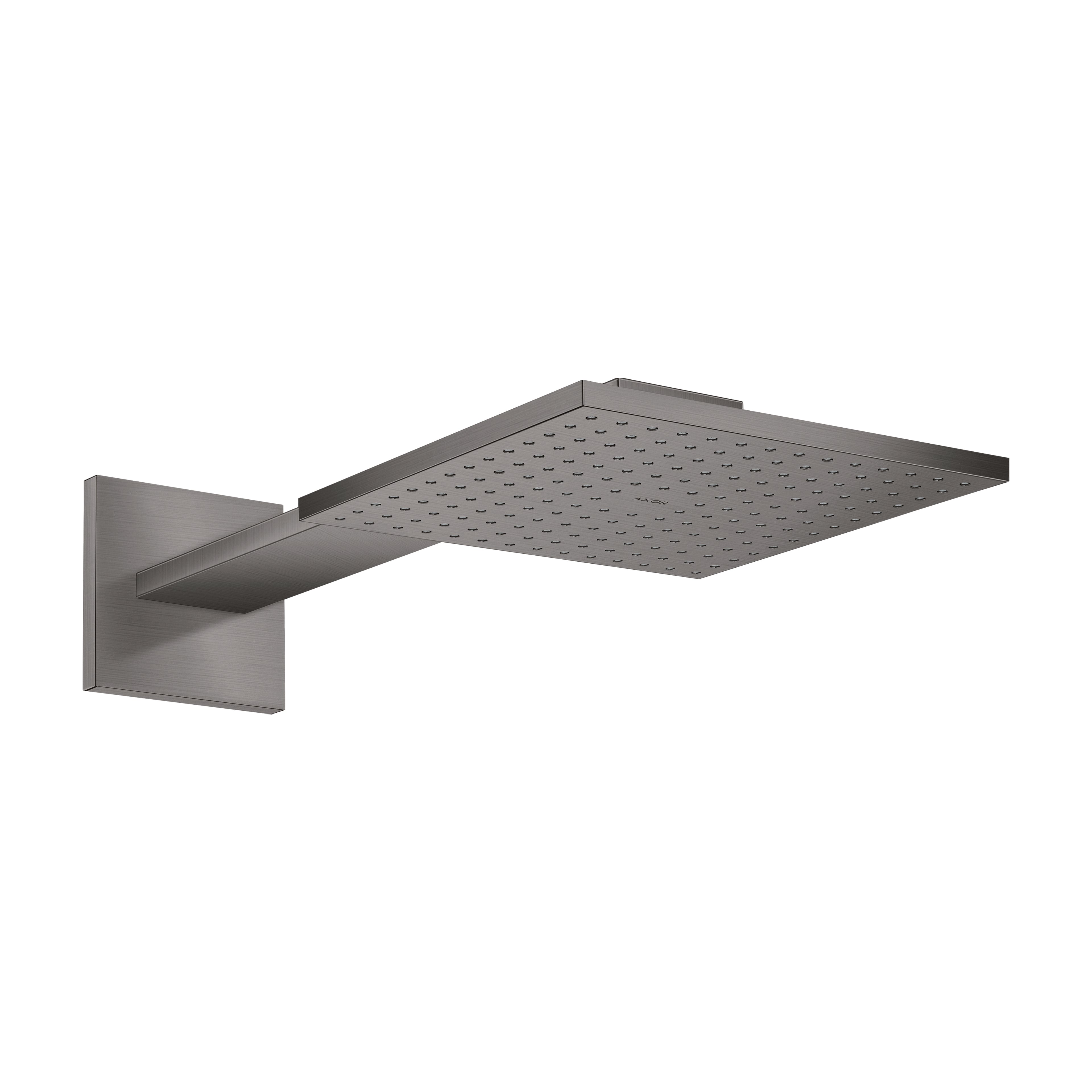 AXOR 35311341 ShowerSolutions Showerhead 250 Square 2- Jet with Showerarm Trim, 1.75 GPM - Brushed Black Chrome