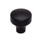 TOP KNOBS TK900BLK Kinney 1 1/8" Diameter Round Knob - Flat Black