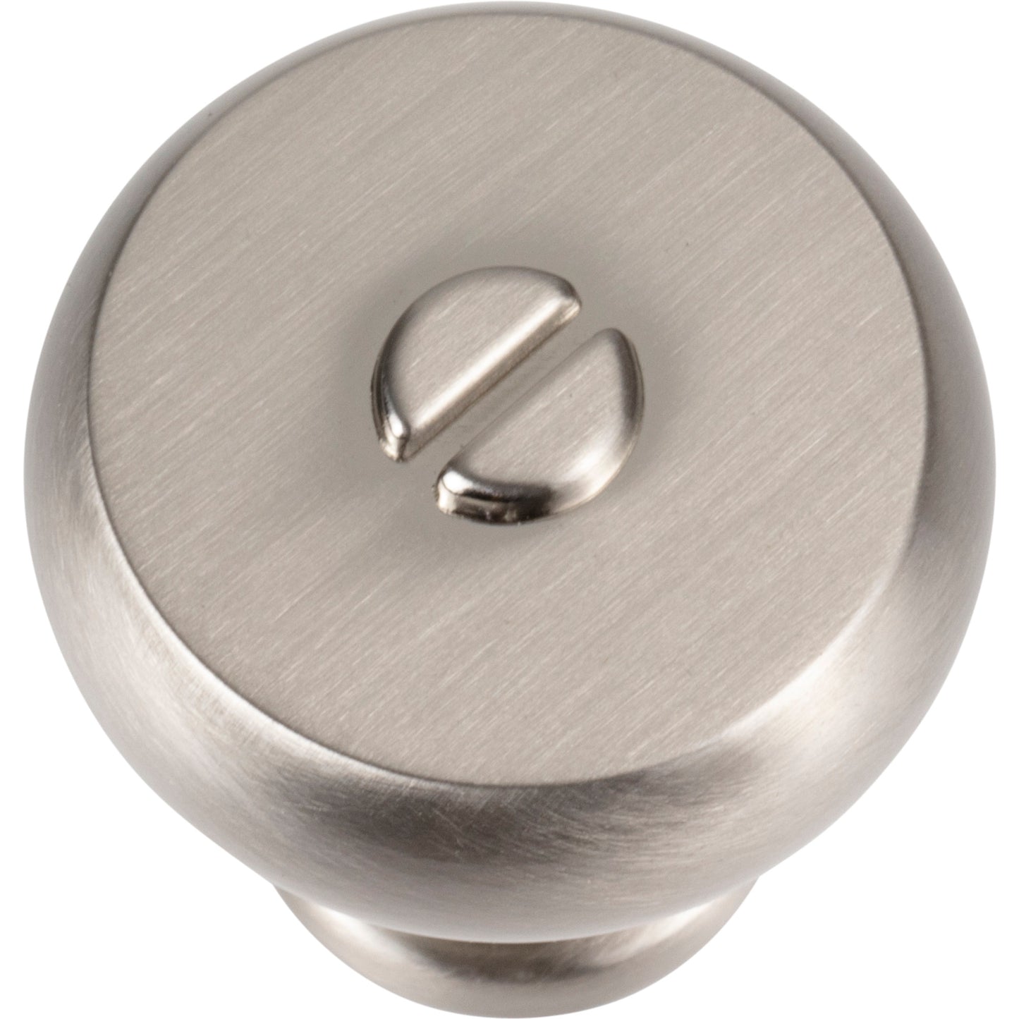 ATLAS A980-BRN Everitt 1 3/16" Diameter Round Knob - Brushed Nickel