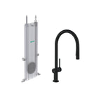 HANSGROHE 72801671 Talis N HighArc Kitchen Faucet, O-Style 2-Spray Pull-Down with sBox, 1.75 GPM - Matte Black