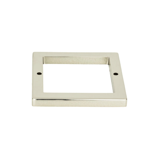 ATLAS 394-PN Tableau Square Pull Backplate , Polished Nickel