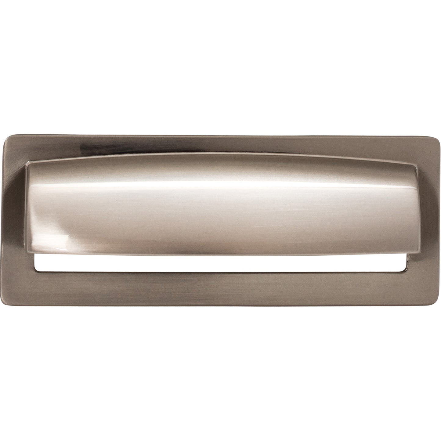 TOP KNOBS TK937BSN Hollin 3 3/4" Center to Center Cup/Bin Pull - Brushed Satin Nickel