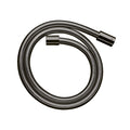 AXOR 28282330 ShowerSolutions Techniflex Hose with Cylindrical Nut, 49" - Polished Black Chrome