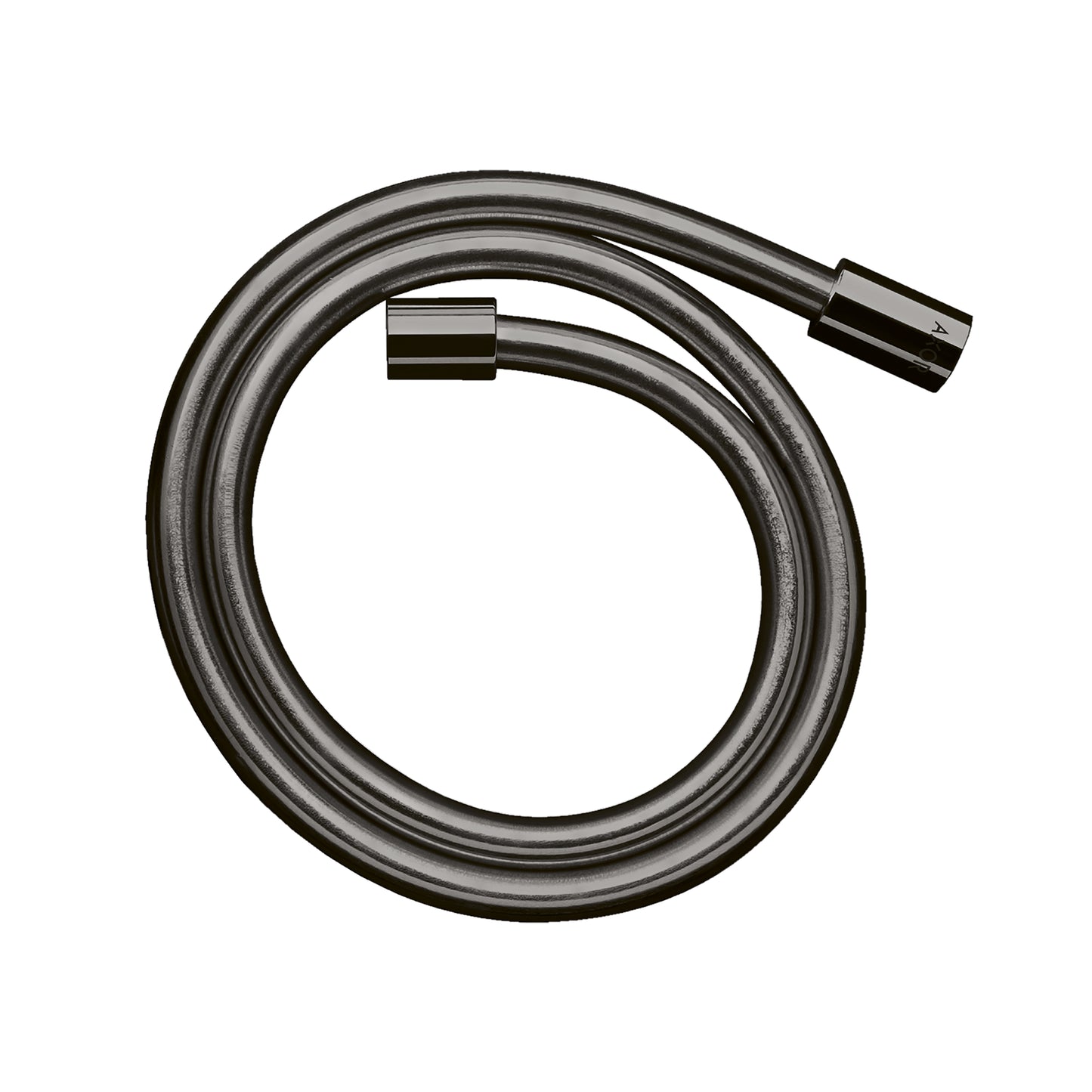 AXOR 28282330 ShowerSolutions Techniflex Hose with Cylindrical Nut, 49" - Polished Black Chrome