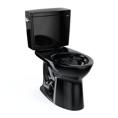 TOTO CST776CSF#51 Drake  Two-Piece Elongated 1.6 Gpf Universal Height Tornado Flush Toilet - Ebony