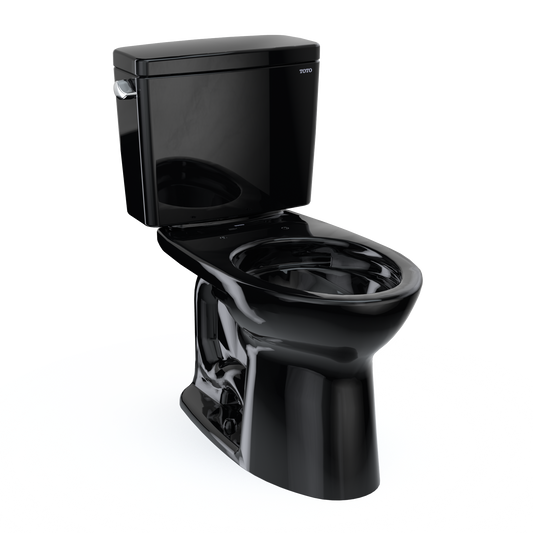 TOTO CST776CSF#51 Drake  Two-Piece Elongated 1.6 Gpf Universal Height Tornado Flush Toilet - Ebony