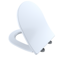 TOTO SS247R#01 Softclose Slim D-Shape Seat And Lid For Rp Wall-Hung Toilet - Cotton White
