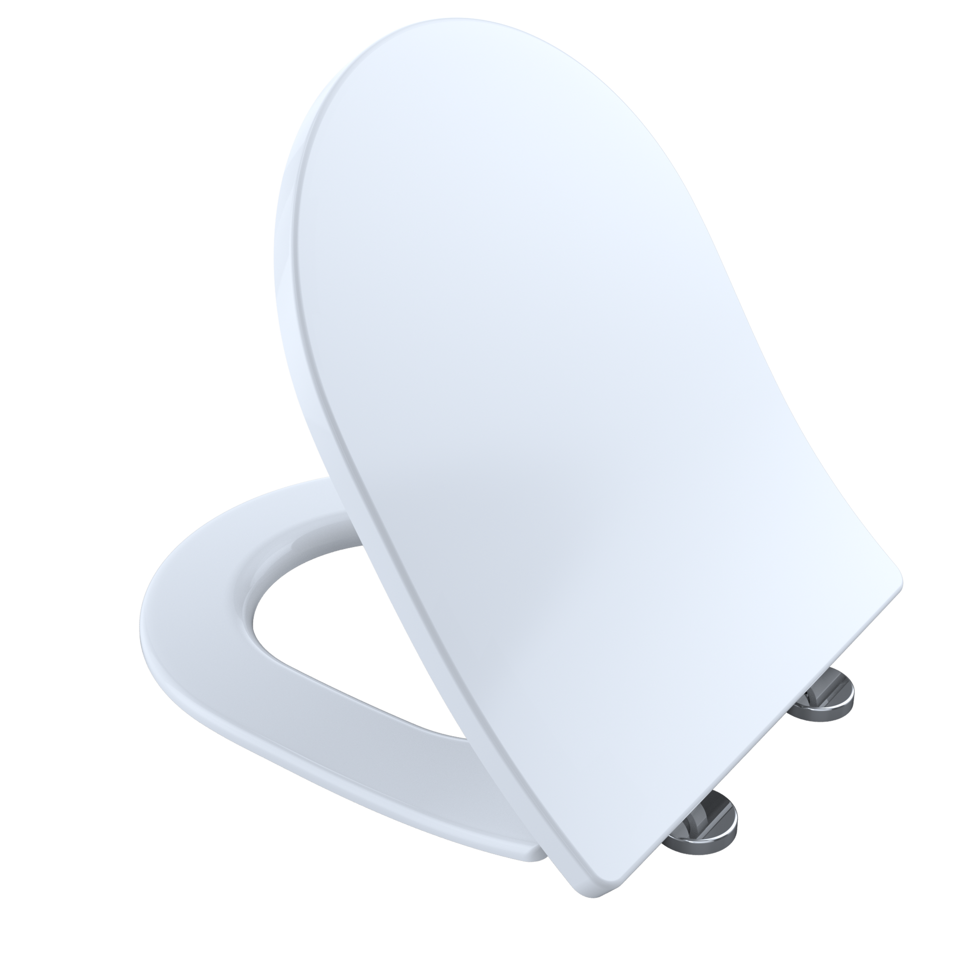 TOTO SS247R#01 Softclose Slim D-Shape Seat And Lid For Rp Wall-Hung Toilet - Cotton White