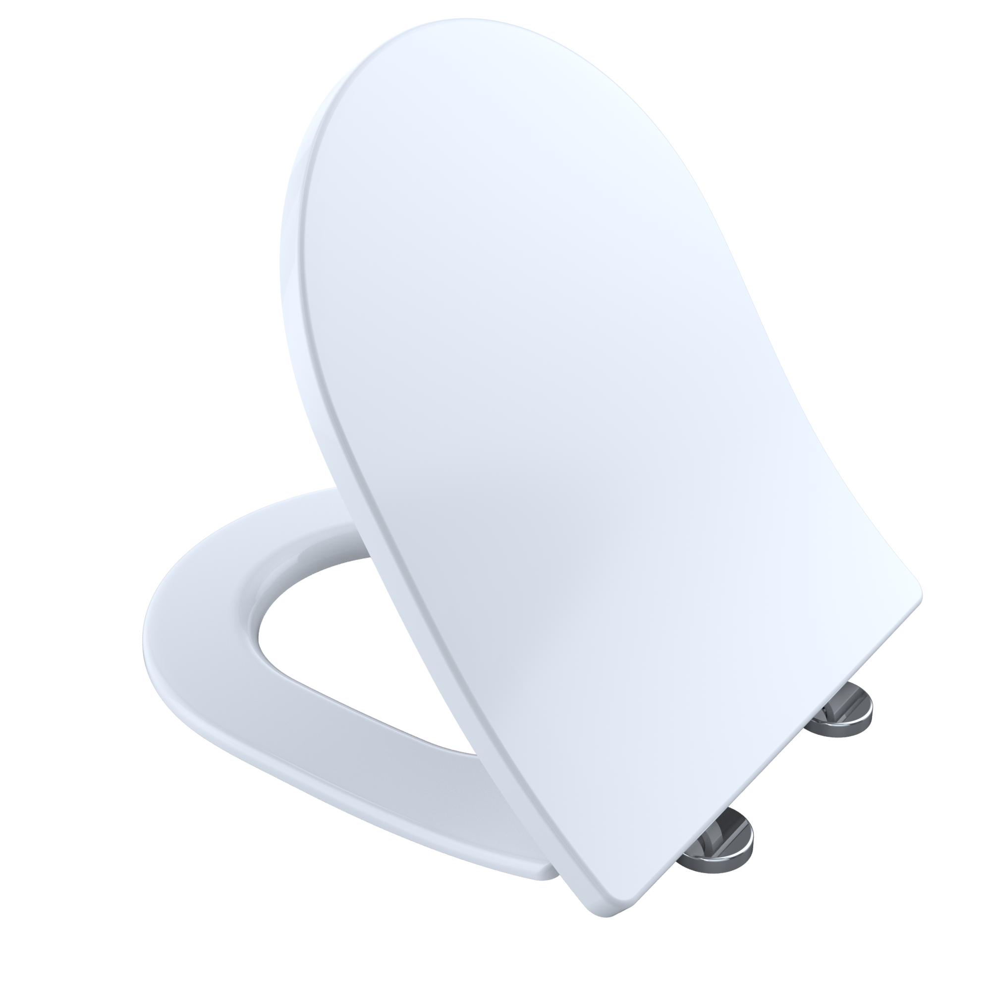 TOTO SS247R#01 Softclose Slim D-Shape Seat And Lid For Rp Wall-Hung Toilet - Cotton White