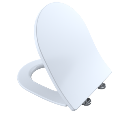 TOTO SS247R#01 Softclose Slim D-Shape Seat And Lid For Rp Wall-Hung Toilet - Cotton White