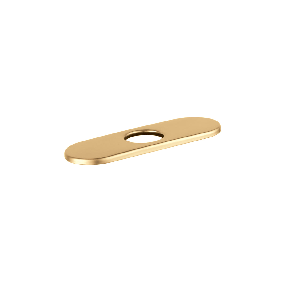 HANSGROHE 06490250 E&S Accessories Base Plate for Contemporary Single-Hole Faucets, 6" - Brushed Gold Optic