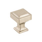 TOP KNOBS TK700BSN Ascendra 1" Length Square Knob - Brushed Satin Nickel