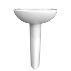 TOTO LPT241.8G#01 Supreme Oval Basin Pedestal Bathroom Sink With Cefiontect For 8 Inch Center Faucets - Cotton White