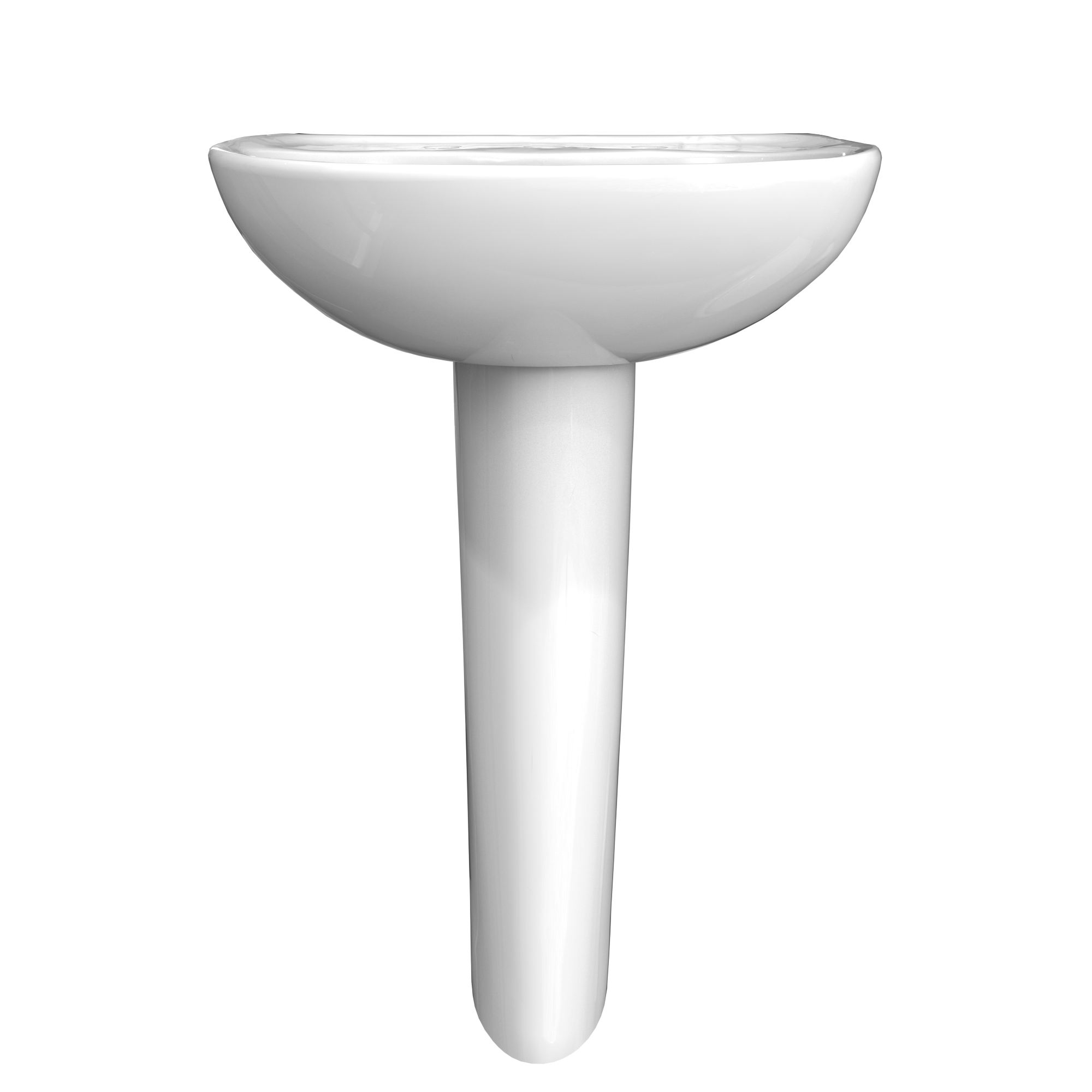 TOTO LPT241.8G#01 Supreme Oval Basin Pedestal Bathroom Sink With Cefiontect For 8 Inch Center Faucets - Cotton White