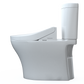 TOTO MW4483084CEMFGN#01 WASHLET+ Aquia IV Arc Two-Piece Elongated Dual Flush 1.28 and 0.9 GPF Toilet with C5 Bidet Seat , Cotton White