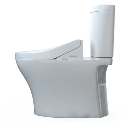 TOTO MW4483084CEMFGN#01 Washlet+ Aquia Iv Arc Two-Piece Elongated Dual Flush 1.28 And 0.9 Gpf Toilet With C5 Bidet Seat - Cotton White