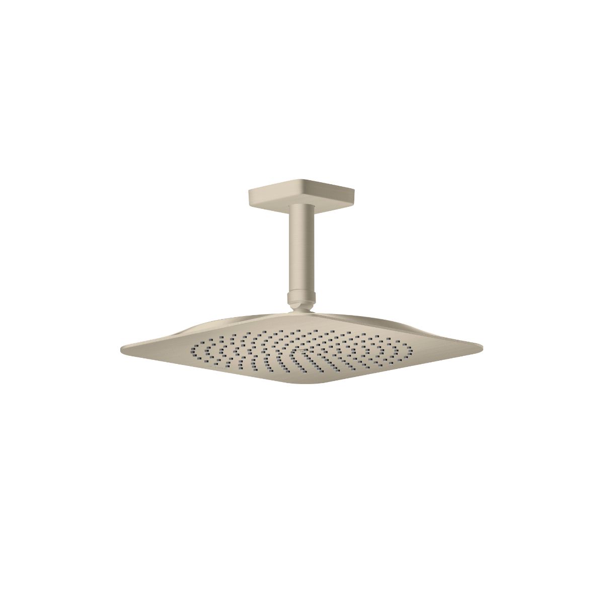 AXOR 28797821 Citterio C Showerhead 270 Square 1-Jet Ceiling Connection, 1.75 GPM - Brushed Nickel