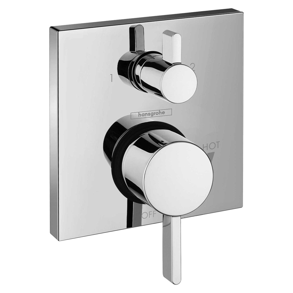 HANSGROHE 15862001 Ecostat Pressure Balance Trim Square with Diverter - Chrome