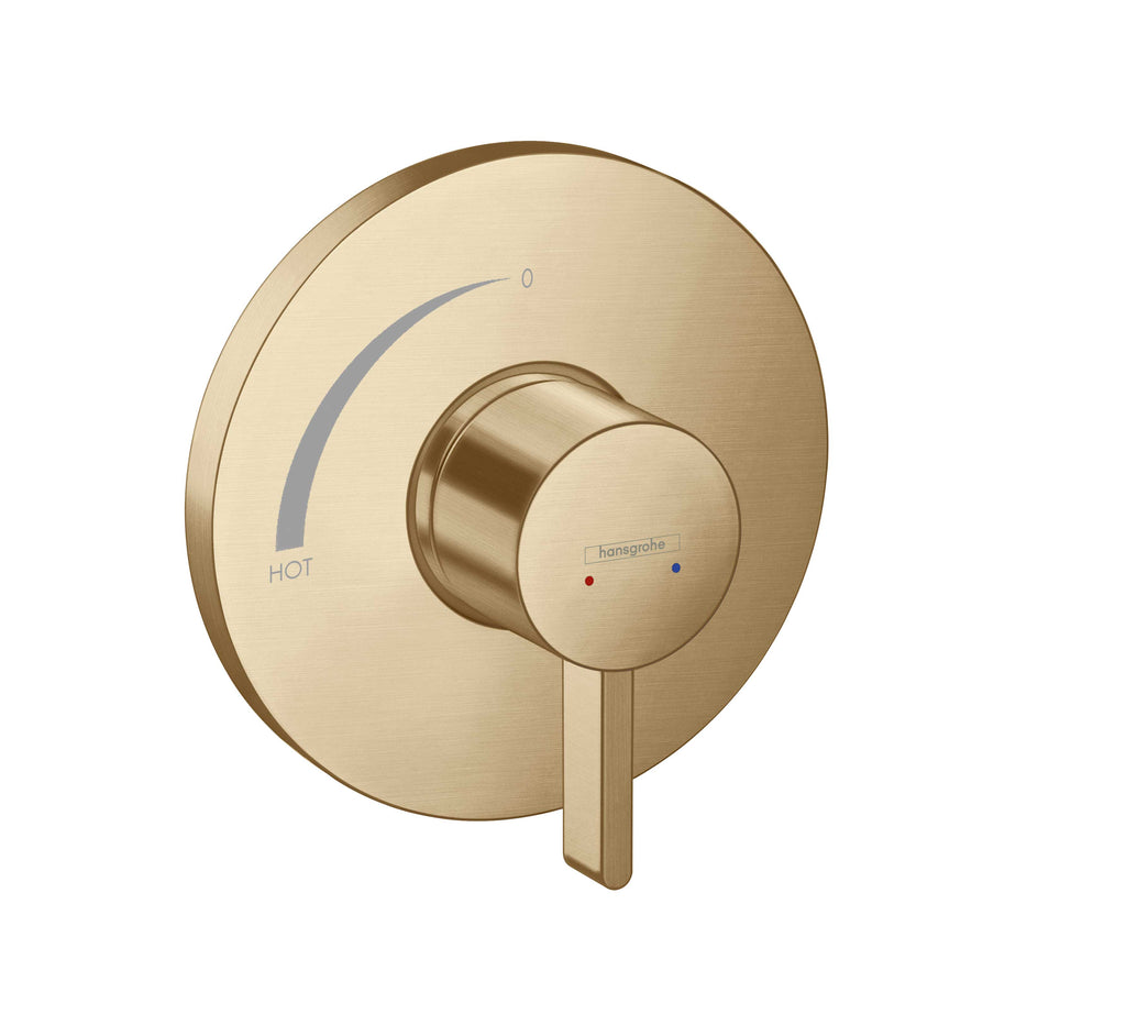 HANSGROHE 15739141 Ecostat S Pressure Balance Trim - Brushed Bronze