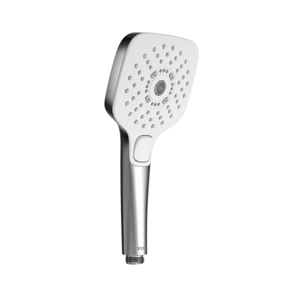 TOTO TBW02015U4#CP G Series 1.75 Gpm Multifunction 4 Inch Square Handshower With Active Wave - Polished Chrome