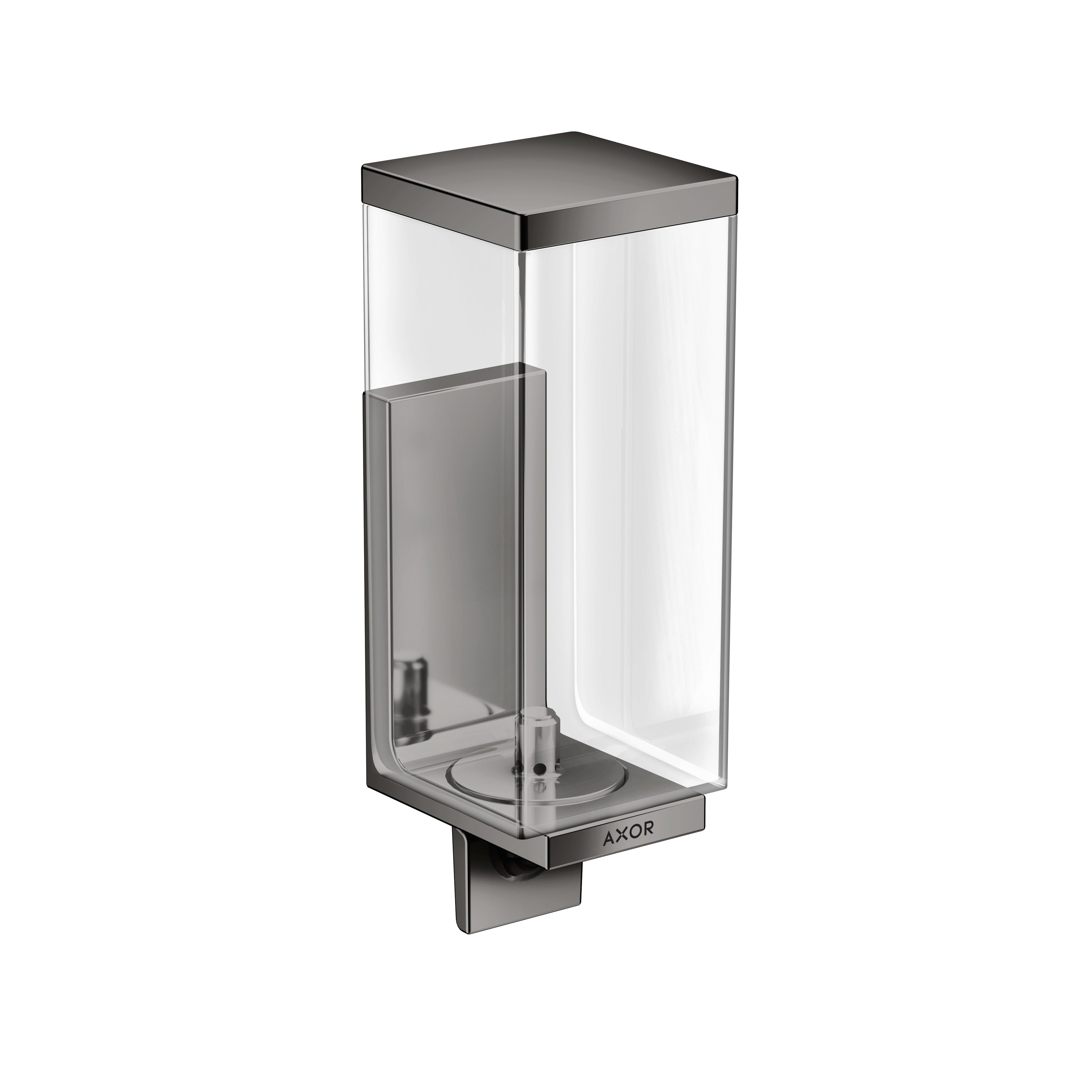 AXOR 42610330 Universal Rectangular Soap Dispenser - Polished Black Chrome