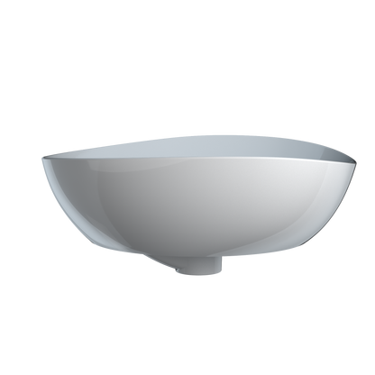 TOTO LT477G#01  Kiwami Asymmetrical Vessel Bathroom Sink With Cefitontect - Cotton White