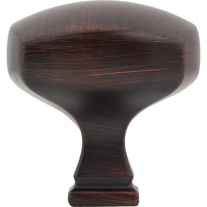 JEFFREY ALEXANDER 278L-DBAC Audrey 1-3/8" Diameter Square Knob - Brushed Oil Rubbed Bronze