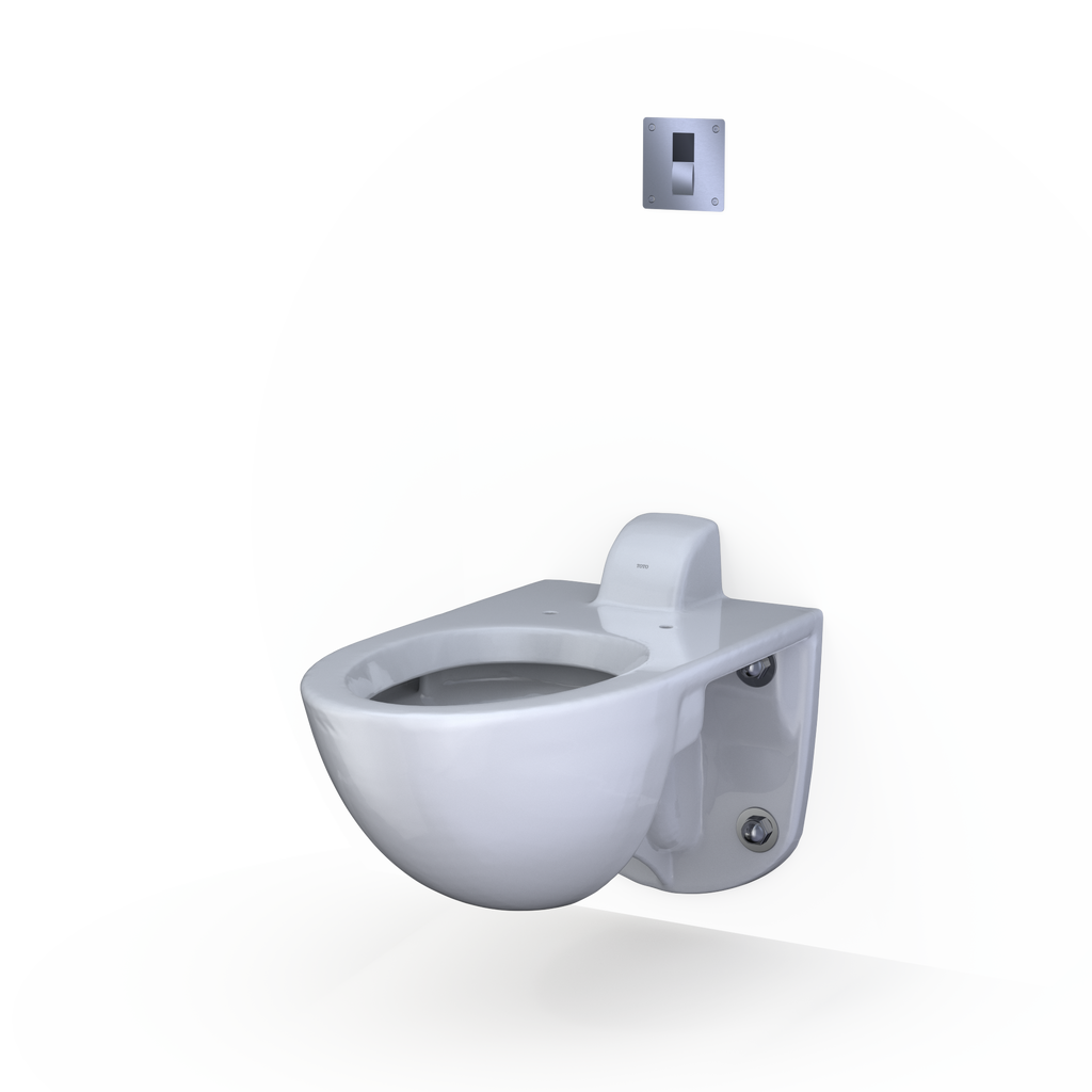 TOTO TET3UB33#SS Ecopower Touchless 1.0 Gpf High-Efficiency Concealed Toilet Flushometer Valve For Back Spud With 4 X 4 Cover Plate - Stainless Steel