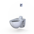 TOTO TET3UB33#SS Ecopower Touchless 1.0 Gpf High-Efficiency Concealed Toilet Flushometer Valve For Back Spud With 4 X 4 Cover Plate - Stainless Steel