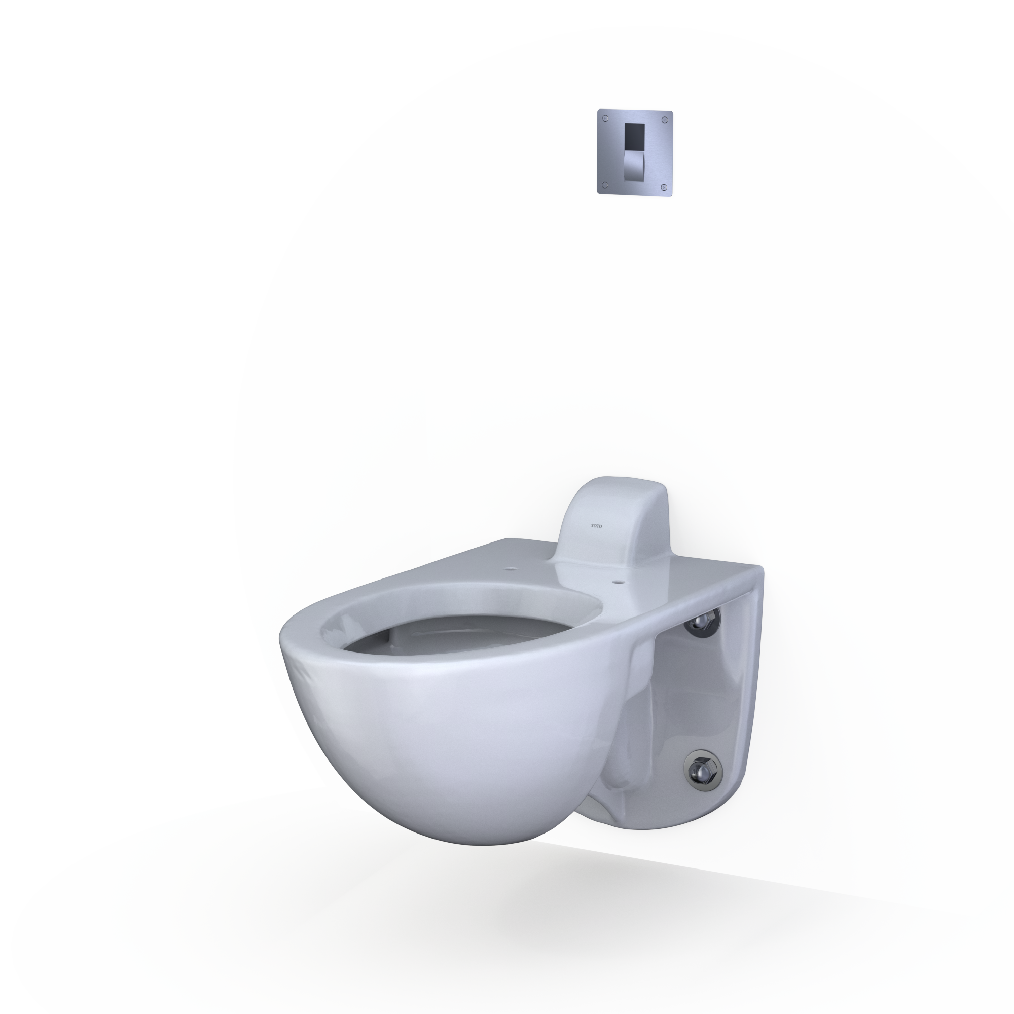 TOTO TET3UB33#SS Ecopower Touchless 1.0 Gpf High-Efficiency Concealed Toilet Flushometer Valve For Back Spud With 4 X 4 Cover Plate - Stainless Steel