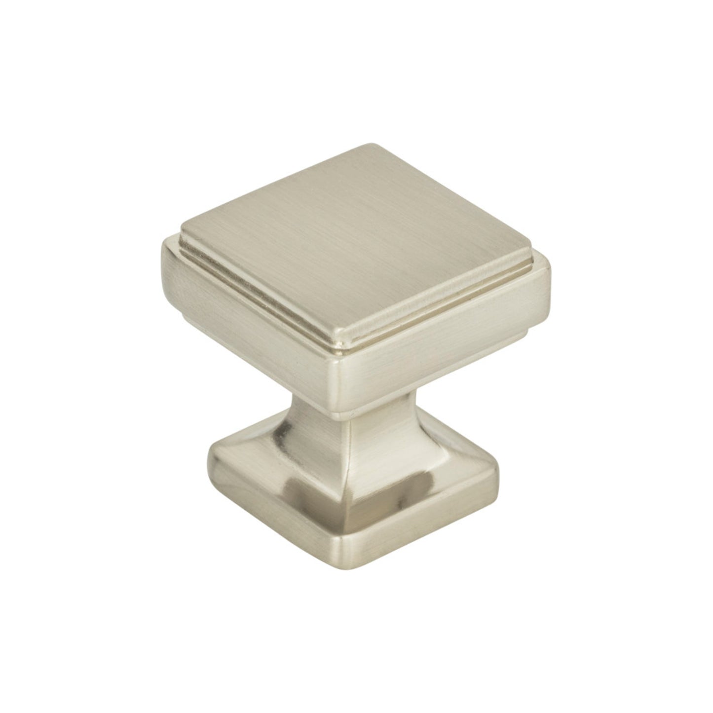 ATLAS A200-BRN Kate 1 1/8" Length Square Knob - Brushed Nickel