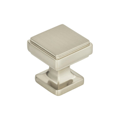 ATLAS A200-BRN Kate 1 1/8" Length Square Knob - Brushed Nickel